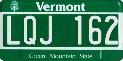 VT license plate LQJ162