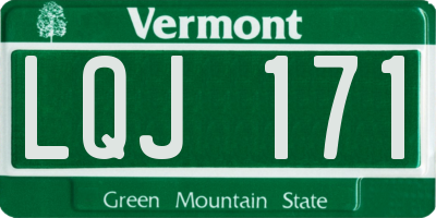 VT license plate LQJ171