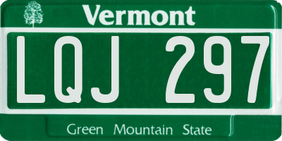 VT license plate LQJ297