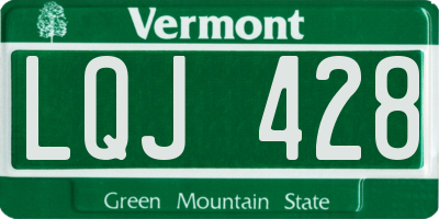 VT license plate LQJ428