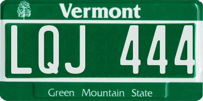 VT license plate LQJ444
