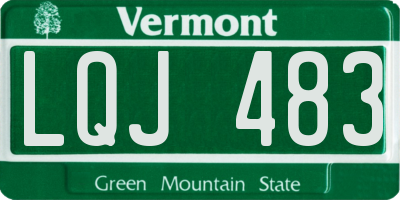 VT license plate LQJ483