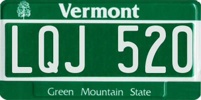 VT license plate LQJ520