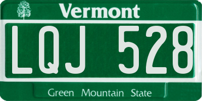 VT license plate LQJ528