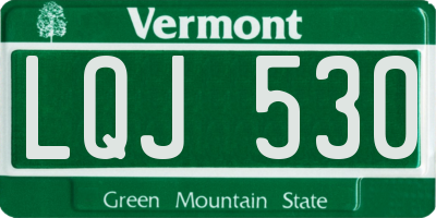 VT license plate LQJ530
