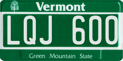 VT license plate LQJ600