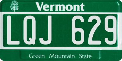 VT license plate LQJ629