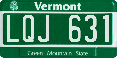 VT license plate LQJ631