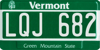 VT license plate LQJ682