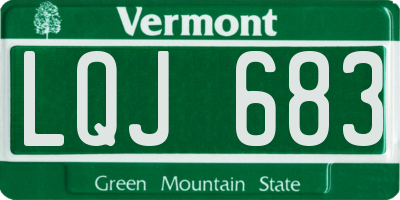 VT license plate LQJ683