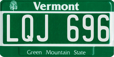 VT license plate LQJ696