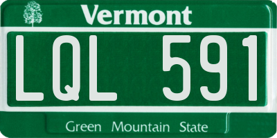 VT license plate LQL591