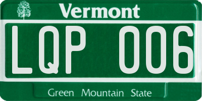 VT license plate LQP006