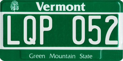 VT license plate LQP052