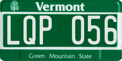 VT license plate LQP056