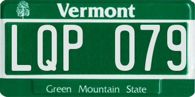 VT license plate LQP079