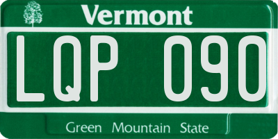 VT license plate LQP090