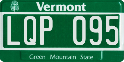 VT license plate LQP095