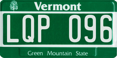 VT license plate LQP096
