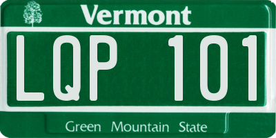 VT license plate LQP101