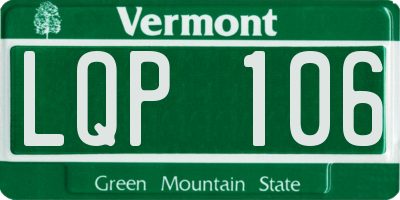 VT license plate LQP106