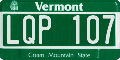 VT license plate LQP107