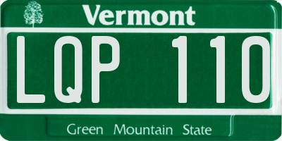 VT license plate LQP110