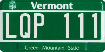 VT license plate LQP111