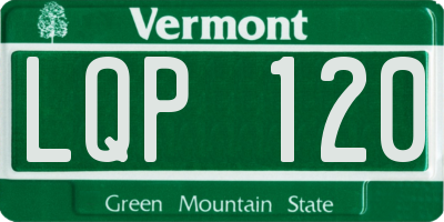 VT license plate LQP120