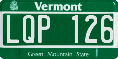 VT license plate LQP126