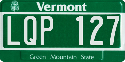 VT license plate LQP127