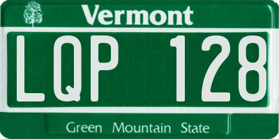 VT license plate LQP128