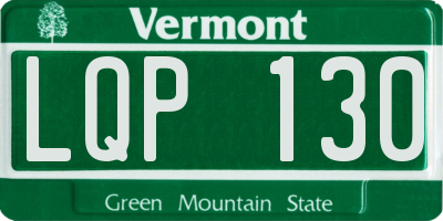 VT license plate LQP130
