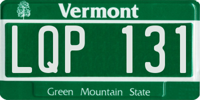 VT license plate LQP131