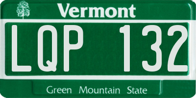 VT license plate LQP132
