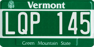 VT license plate LQP145