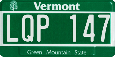 VT license plate LQP147