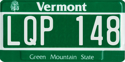 VT license plate LQP148