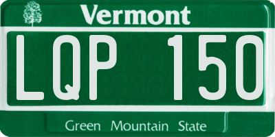 VT license plate LQP150