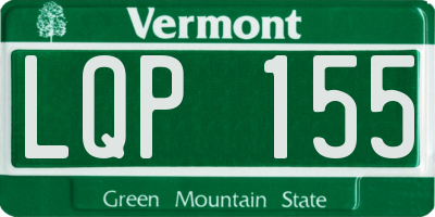 VT license plate LQP155