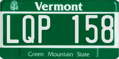 VT license plate LQP158