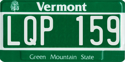 VT license plate LQP159