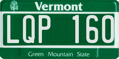VT license plate LQP160