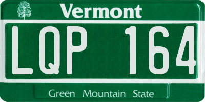 VT license plate LQP164