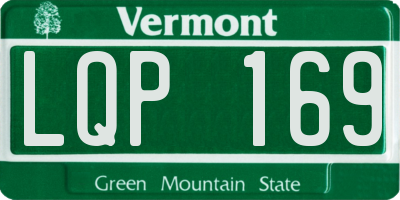 VT license plate LQP169
