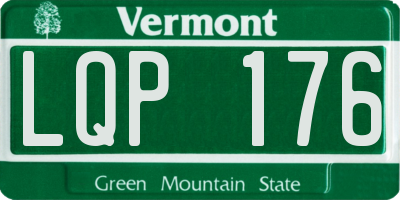 VT license plate LQP176