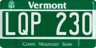VT license plate LQP230
