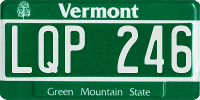 VT license plate LQP246