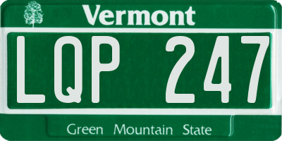 VT license plate LQP247