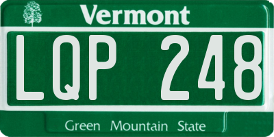 VT license plate LQP248